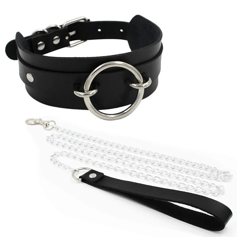 Sexy Spike Punk Collar Leather Choker Necklace Bondage Goth Jewelry Women Party Club Gothic Necklace Accessories Festival Choker
