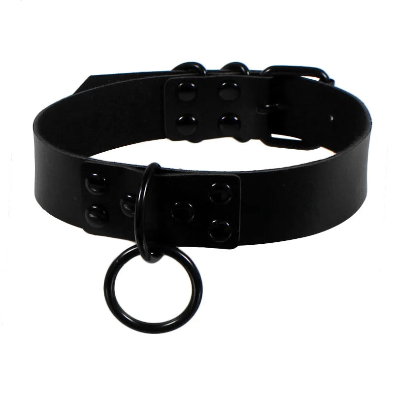 Sexy Spike Punk Collar Leather Choker Necklace Bondage Goth Jewelry Women Party Club Gothic Necklace Accessories Festival Choker